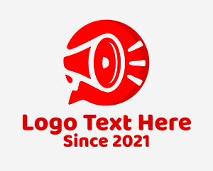 Megaphone Chat Bubble logo
