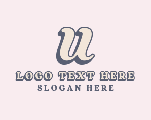 Stylist Fashion Boutique Letter U logo