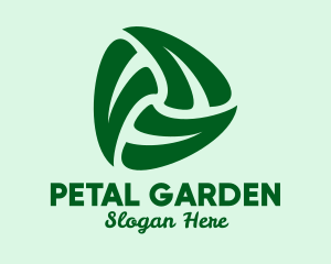 Natural Leaf Triangle logo design