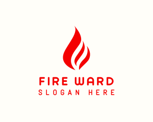 Red Fire Flame logo design