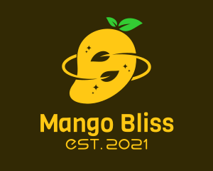Organic Mango Fruit logo design