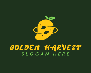 Organic Mango Fruit logo design