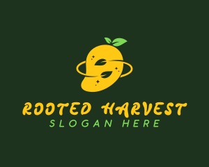 Organic Mango Fruit logo design