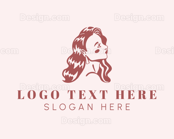 Beautiful Lady Stylist Logo