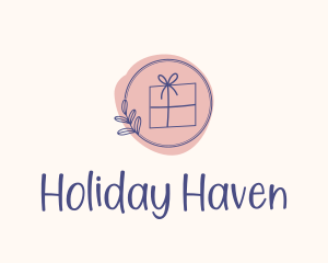 Holiday Gift Box logo design