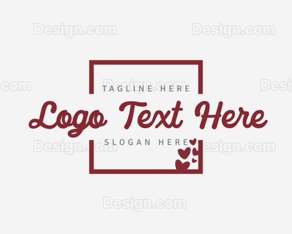 Red Heart Script Brand Logo