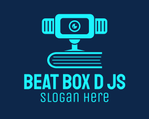 Blue Webcam Book  Logo