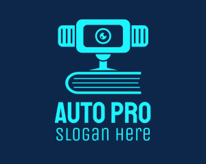 Blue Webcam Book  logo