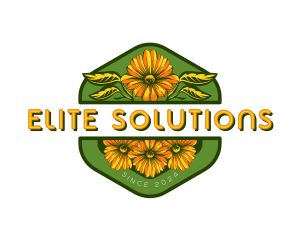 Florist Sunflower Garden Logo