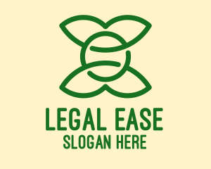 Simple Eco Friendly Leaves  logo
