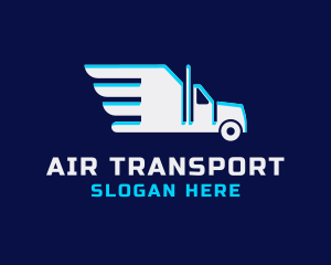 Courier Delivery Truck logo design