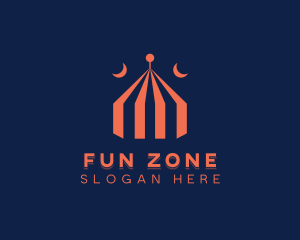 Carnival Circus Tent logo design