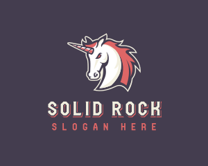 Unicorn Stallion Horse Logo