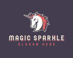 Unicorn Stallion Horse logo