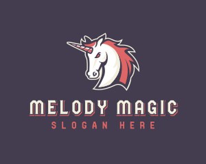 Unicorn Stallion Horse logo