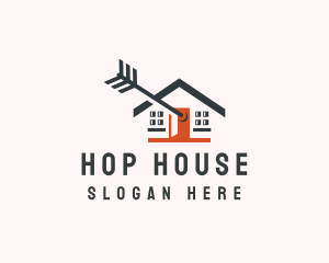 Residential Arrow House logo design