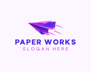 Fast Paper Plane logo design