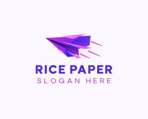 Fast Paper Plane logo design