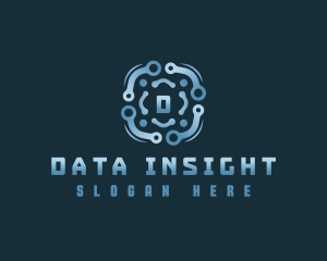 Data Technology Software logo design