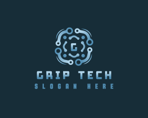 Data Technology Software logo design