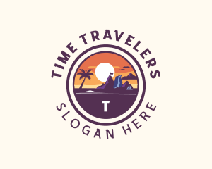 Tourist Travel Island logo design