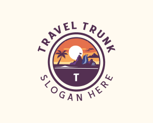 Tourist Travel Island logo design