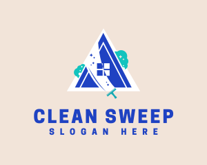 Home Window Cleaning Service logo design