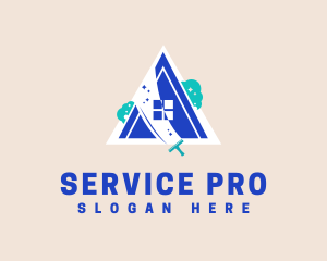 Home Window Cleaning Service logo design