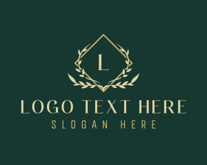  Elegant Ornamental Leaf logo