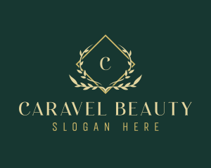  Elegant Ornamental Leaf logo design