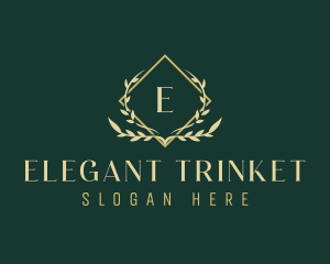  Elegant Ornamental Leaf logo design