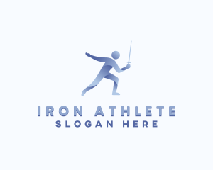 Athletic Sports Sword logo design