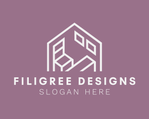 Home Furniture Interior Design logo design