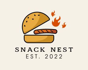 Spicy Beef Burger  logo design