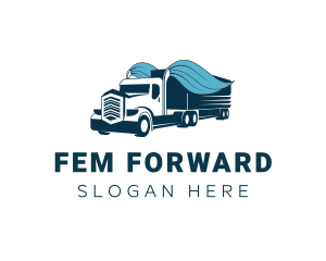 Forwarding Truck Logistics logo design