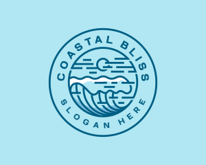 Wave Surfing Beach logo