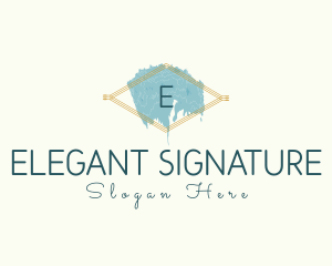 Elegant Cosmetic Watercolor logo design