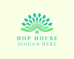 Leaf Sustainable Housing logo design