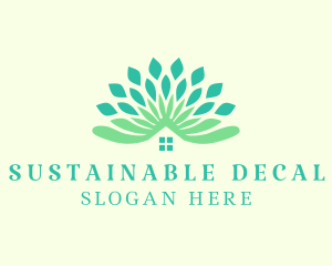 Leaf Sustainable Housing logo design