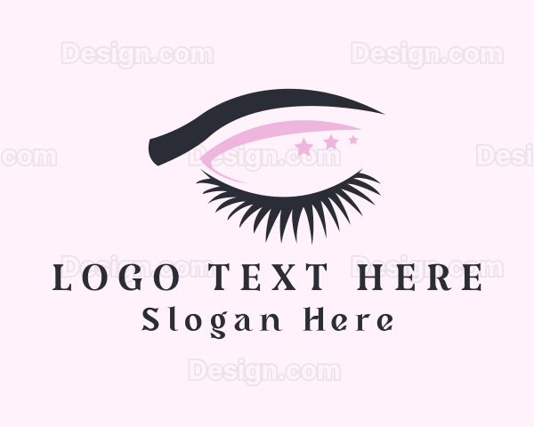 Stars Eyeshadow Eyelashes Logo