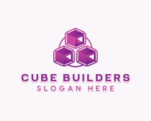 Programming Cube Artificial Intelligence  logo design