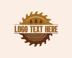 Wood - Wood Saw Carpentry logo design