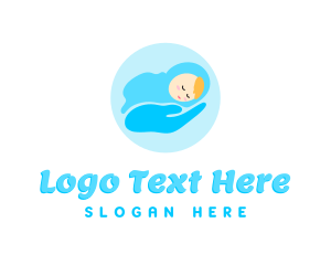 Blue Newborn Hand logo