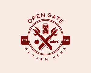 Can Opener Grocery logo design