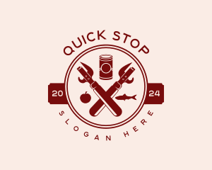 Can Opener Grocery logo design