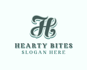 Retro Upscale Lifestyle Letter H logo design