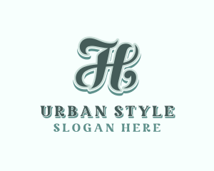 Retro Upscale Lifestyle Letter H logo