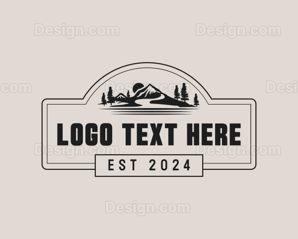 Mountain Travel Landscape Logo