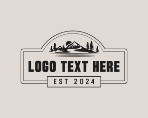 Mountain Travel Landscape logo