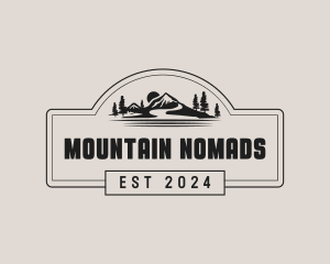 Mountain Travel Landscape logo design